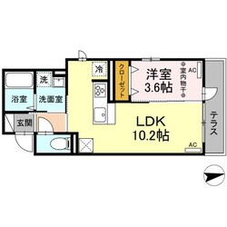 Ｄ-ＲＯＯＭ蒲町の物件間取画像